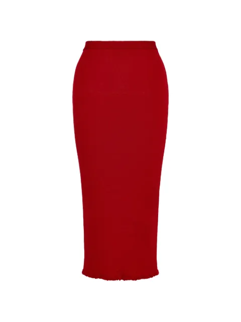 Maison Margiela ribbed-knit Four Stitches midi skirt