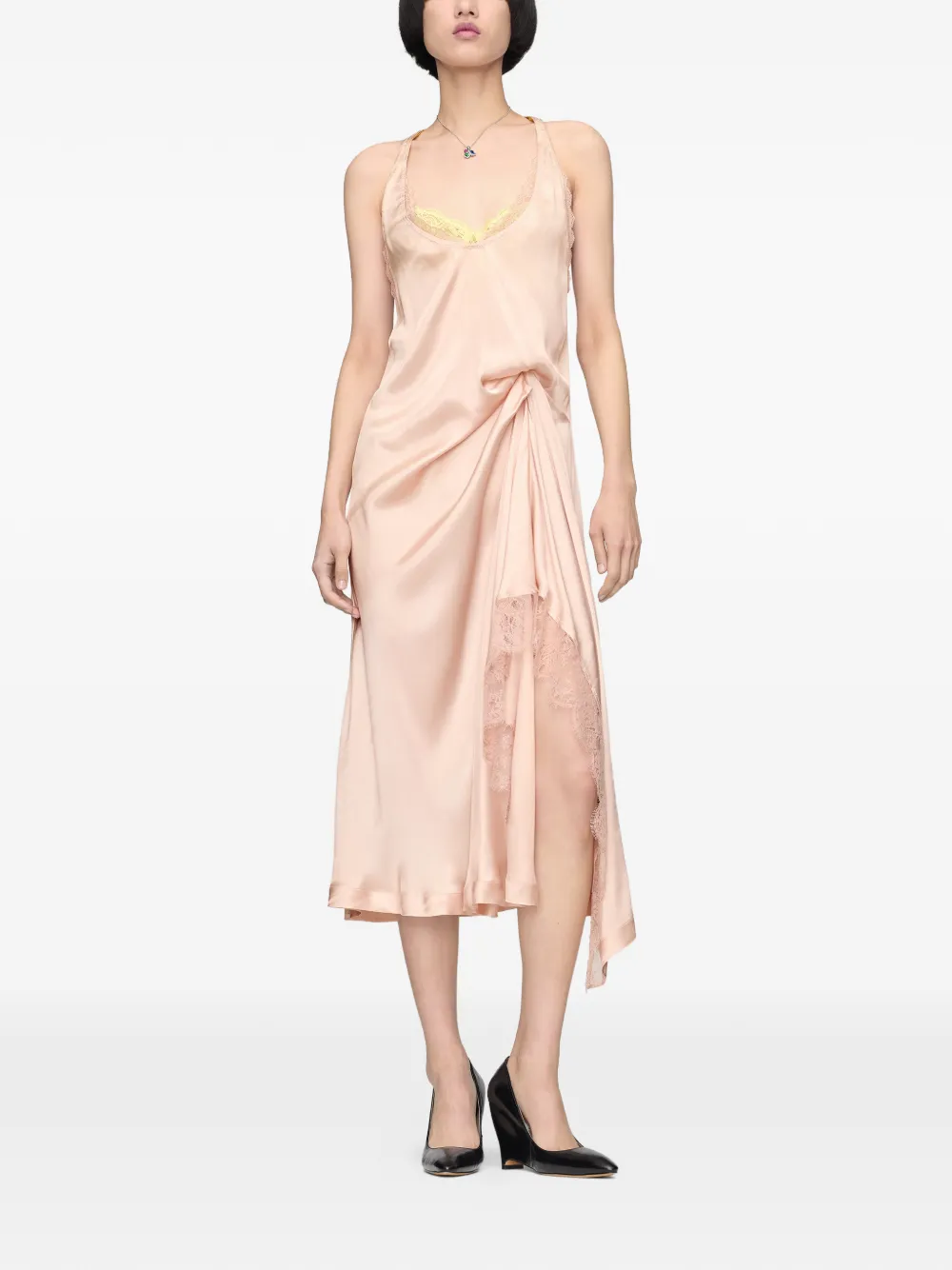 Maison Margiela Asymmetrische mini-jurk Roze