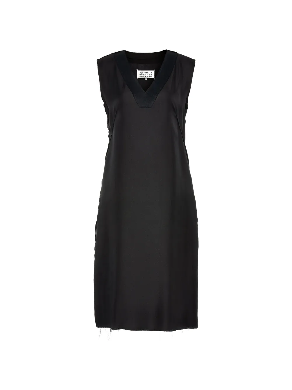 Maison Margiela Abito midi Anonymity of the Lining con scollo a V - Nero