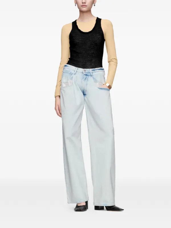 Maison Margiela Memory Of ブリーチ ジーンズ | ブルー | FARFETCH JP