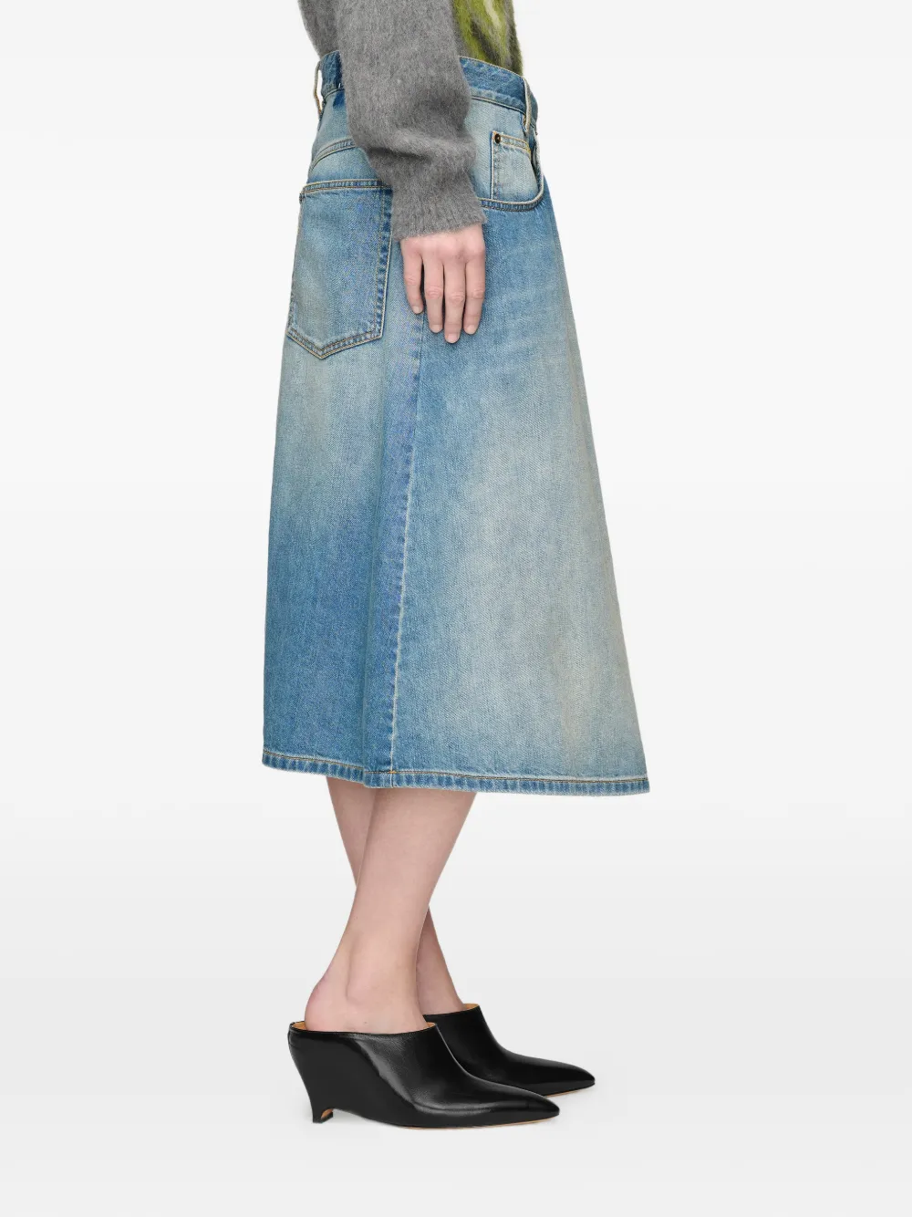 Maison Margiela Denim mini-rok Blauw