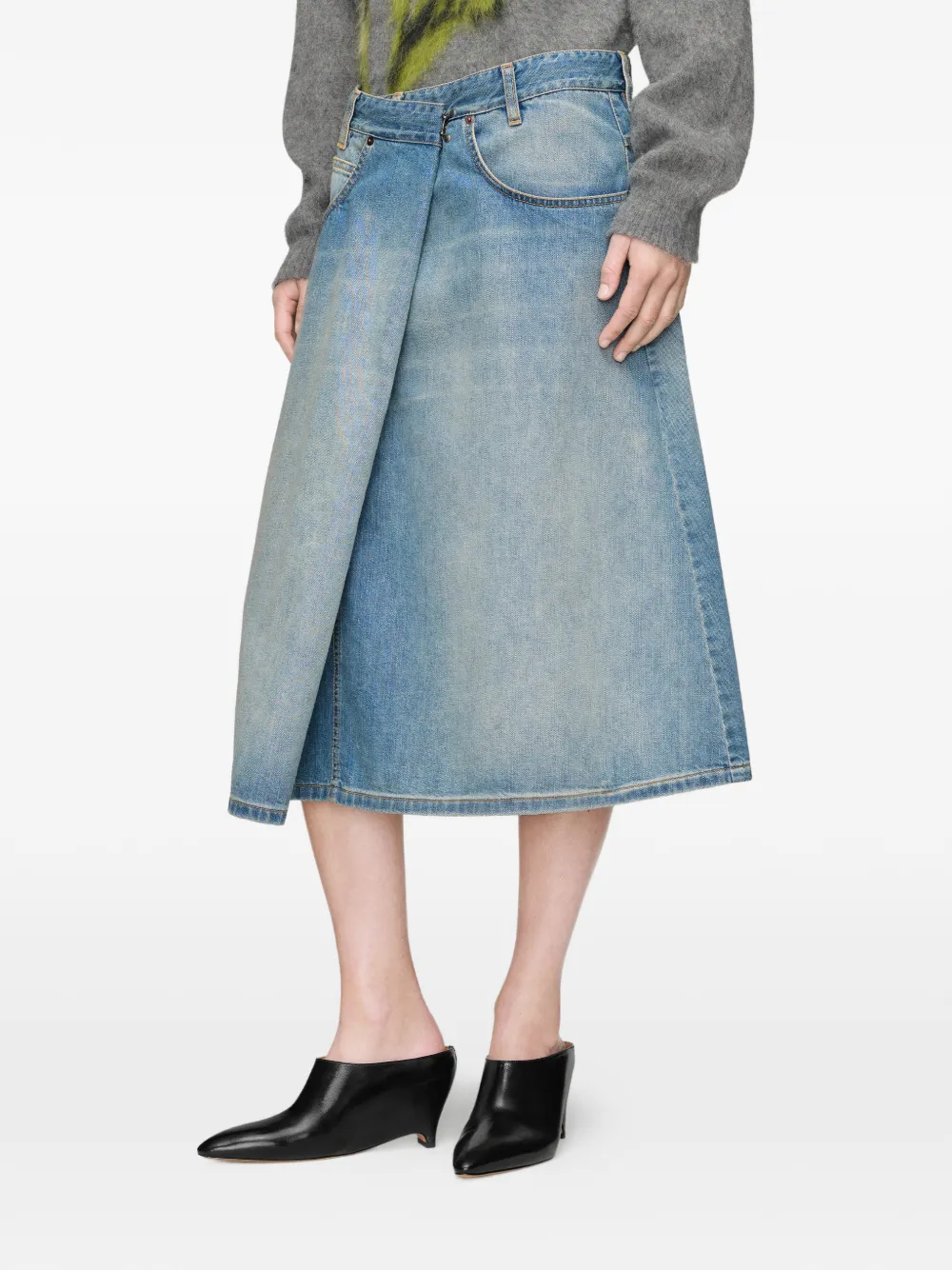 Maison Margiela Denim mini-rok Blauw