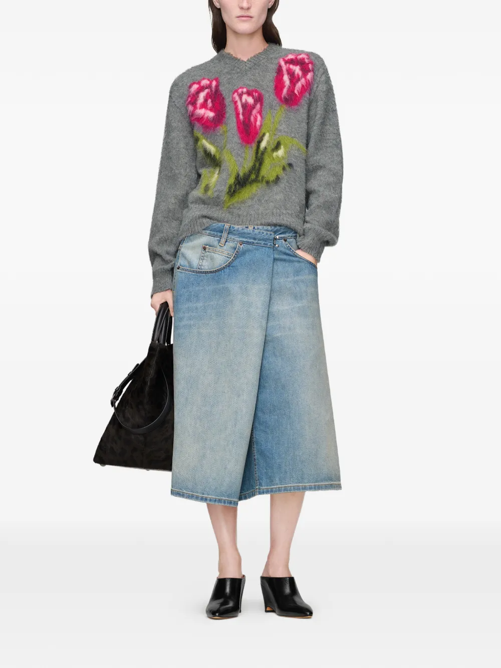 Maison Margiela Denim mini-rok Blauw