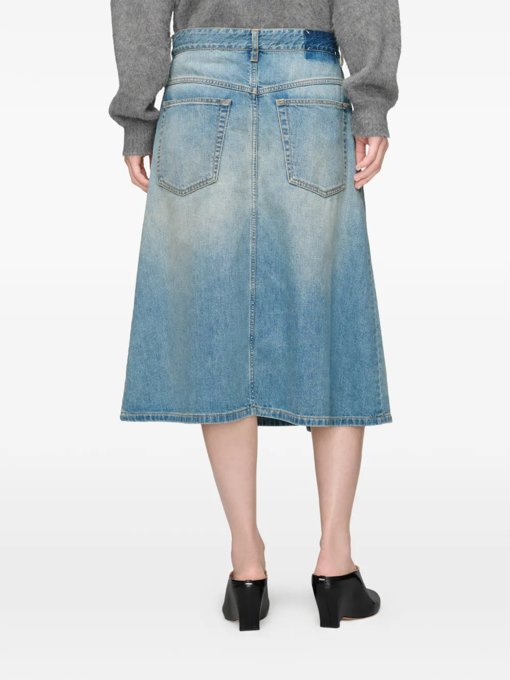 Maison Margiela Denim mini-rok Blauw