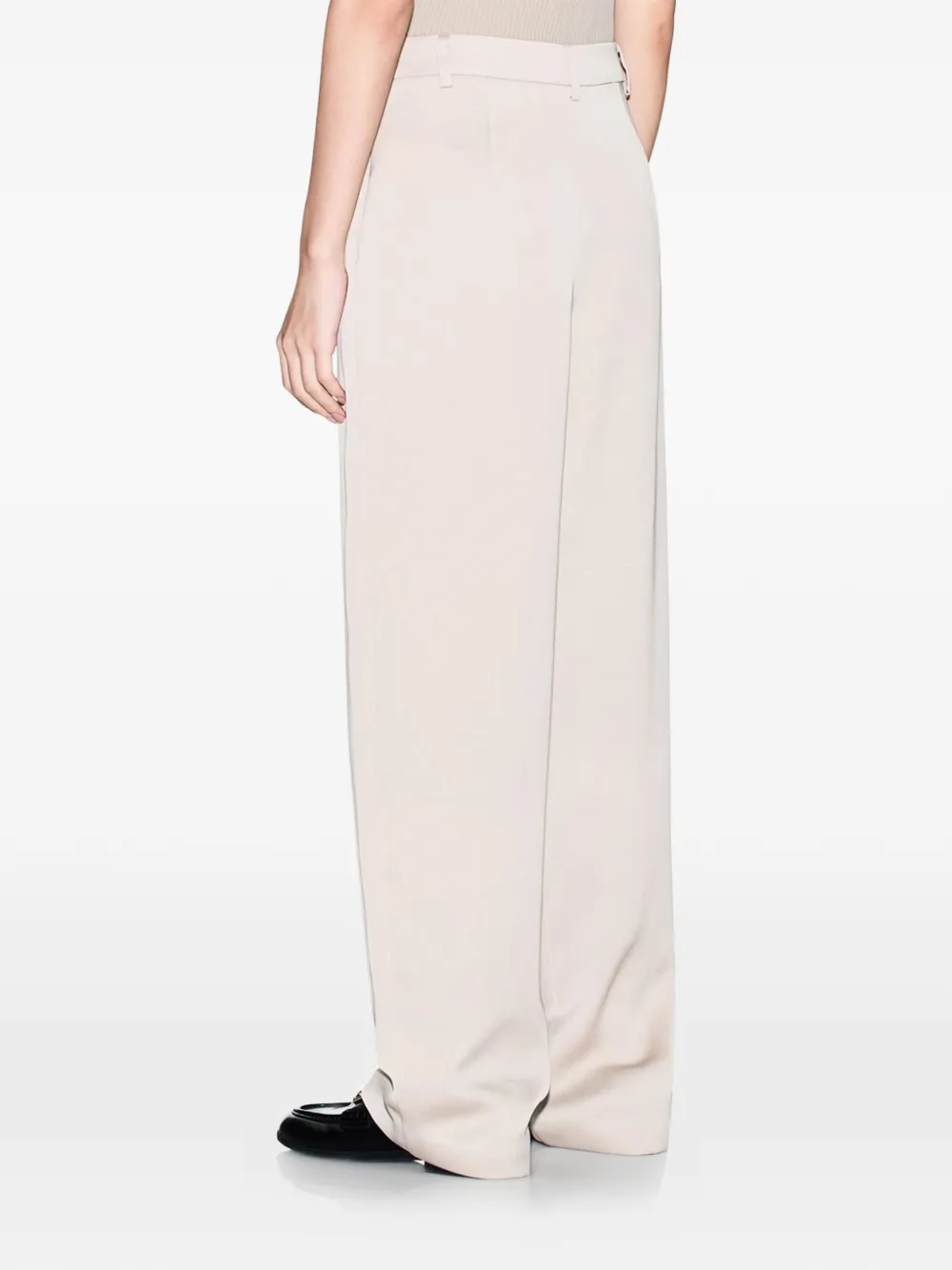 Armani Exchange Broek met knoopsluiting Beige
