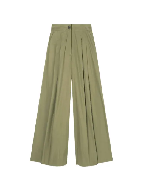 Armani Exchange pantalones palazzo anchos con pinzas