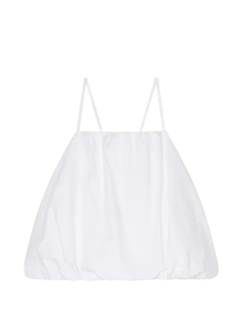 Armani Exchange bubble-hem spaghetti-strap top