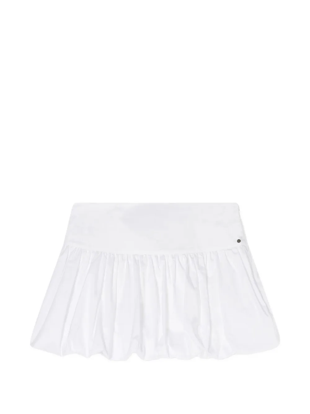 Armani Exchange gathered bubble-hem mini skirt - Weiß