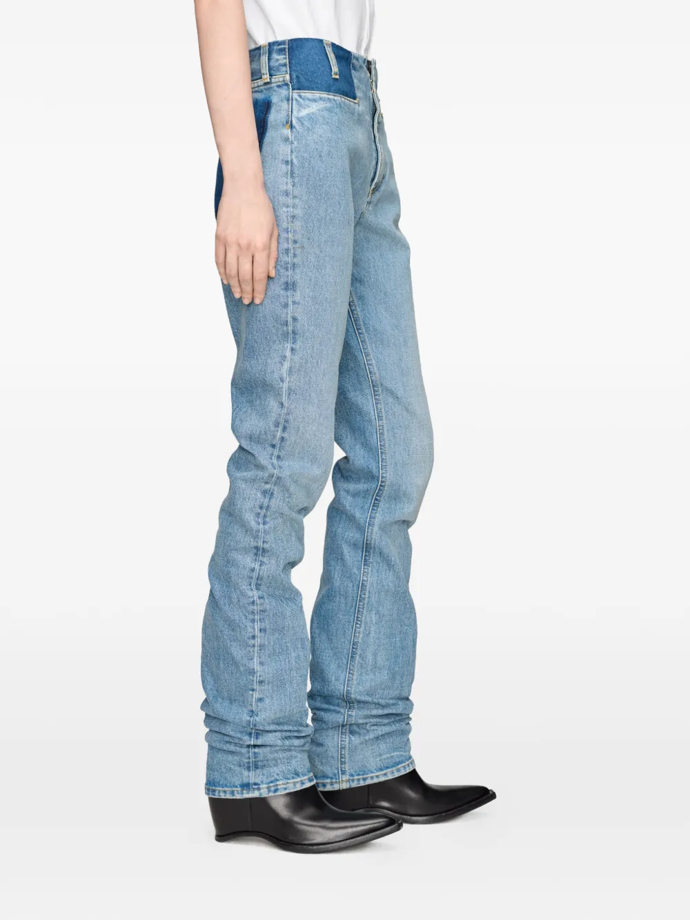 Maison Margiela Jeans met vlakken Blauw