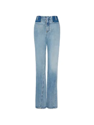 Maison Margiela ダメージ ストレートジーンズ | ブルー | FARFETCH JP