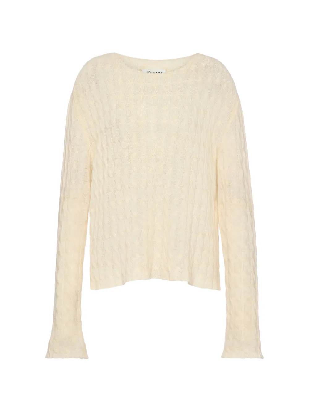 Maison Margiela cable-knit four white stitches cardigan - Toni neutri