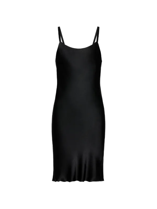 Maison Margiela Bias-cut Slip Mini Dress in Black