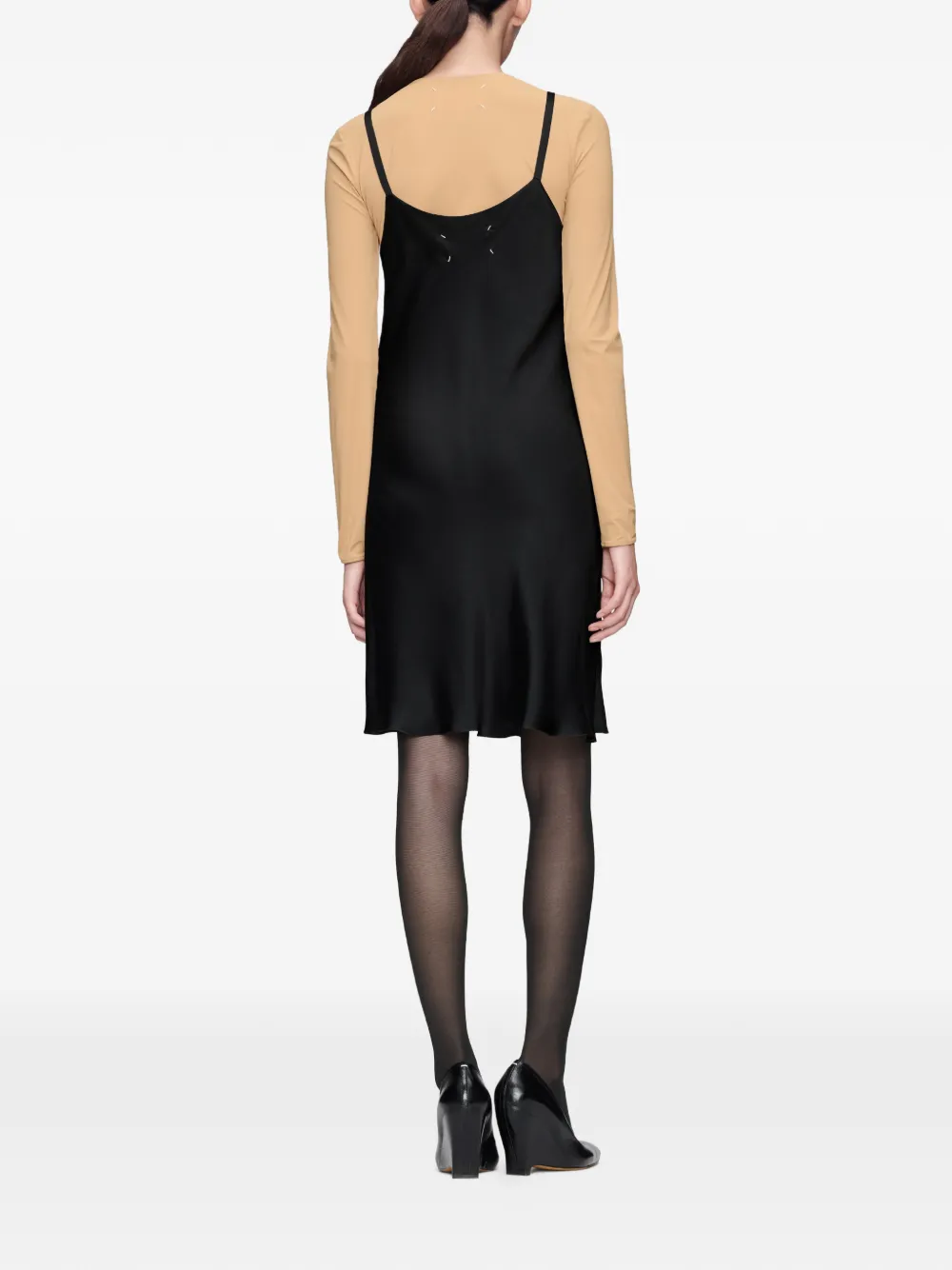 Maison Margiela Mini-jurk met uitgesneden details Zwart