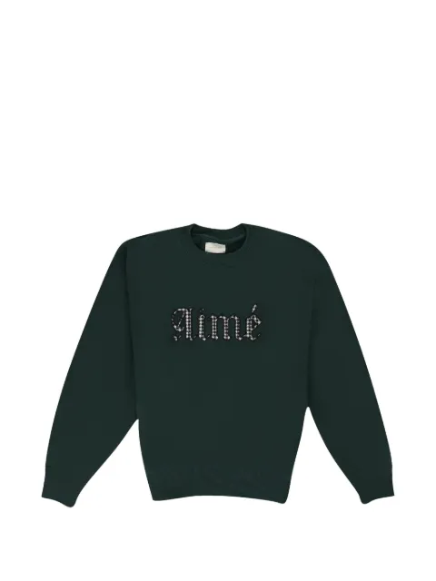 Aimé Leon Dore houndstooth-appliqué sweater