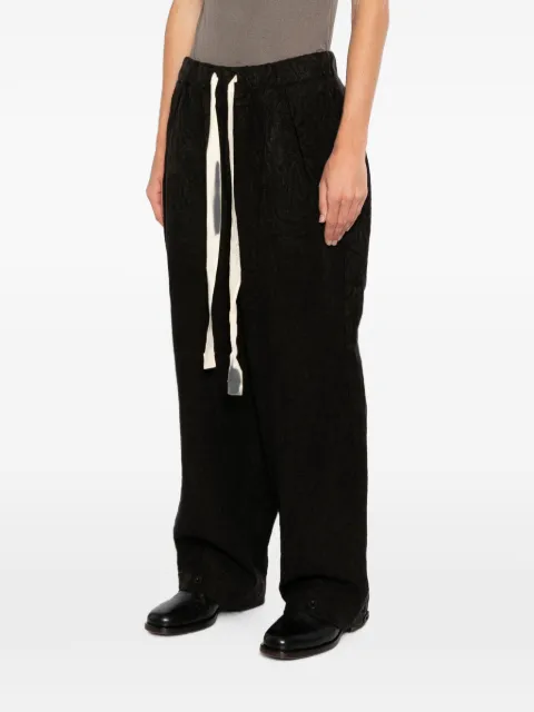 Klasica paisley-jacquard drawstring trousers