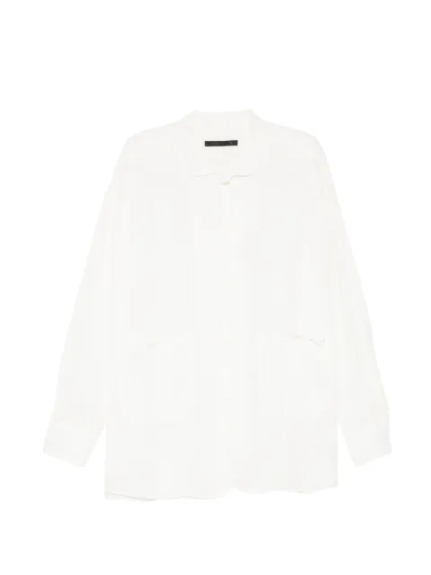Klasica patch-pocket long-sleeve shirt