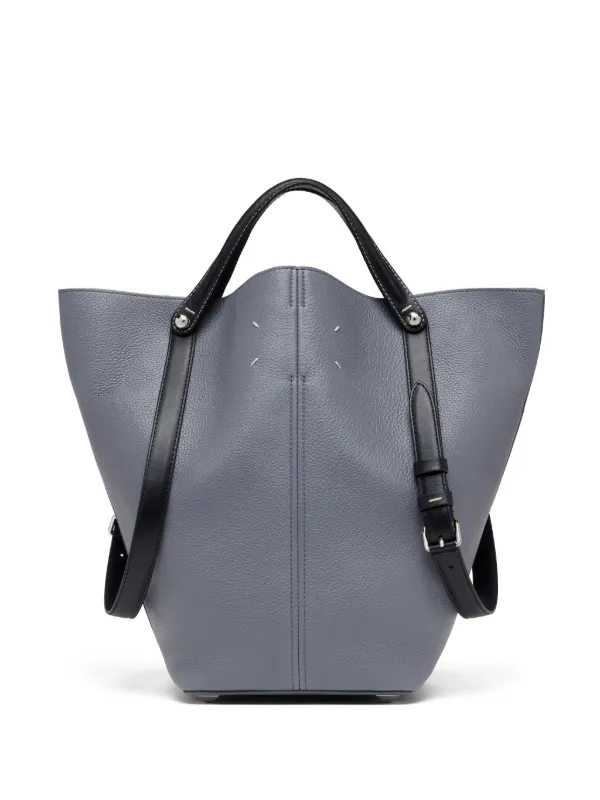 Maison Margiela ドレスエイジ レザーハンドバッグ | グレー | FARFETCH JP