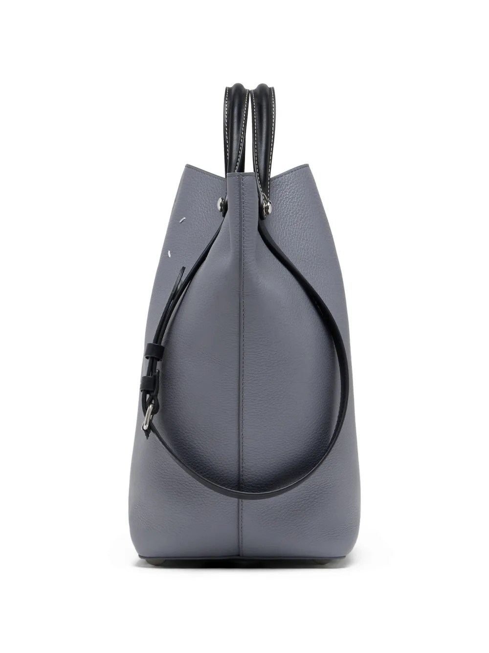 Maison Margiela Dress-age shopper van bewerkt leer Grijs