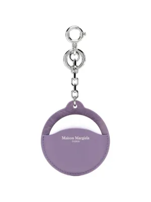 Maison Margiela Circle Leather Keyring | Black | FARFETCH