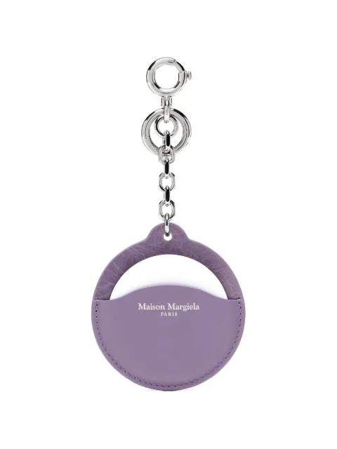 Maison Margiela crackled-leather Four Stitches keyring