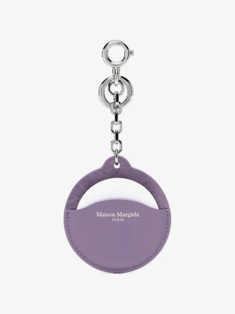 Maison Margiela crackled-leather Four Stitches keyring