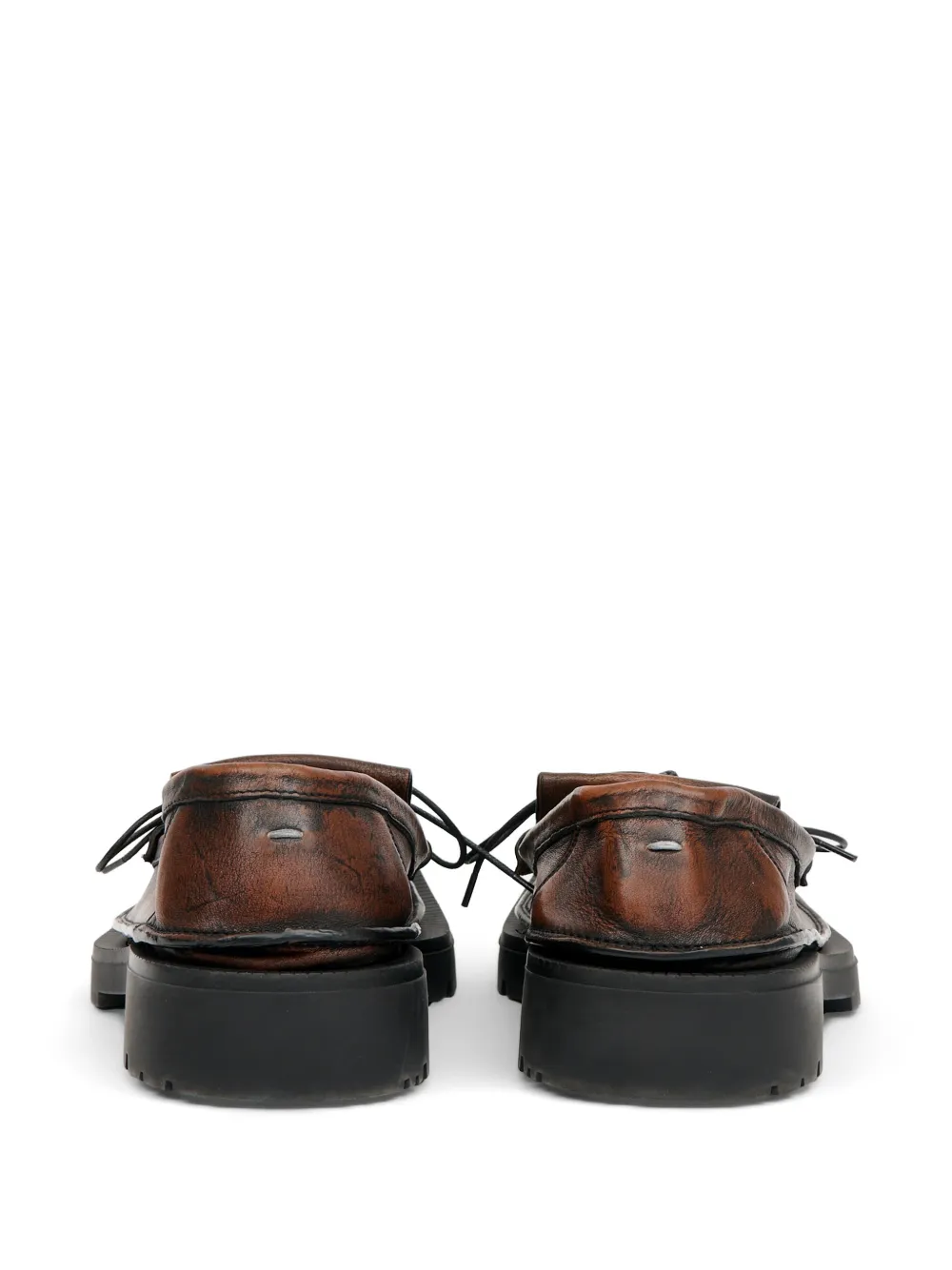 Maison Margiela Loafers met franjes Bruin