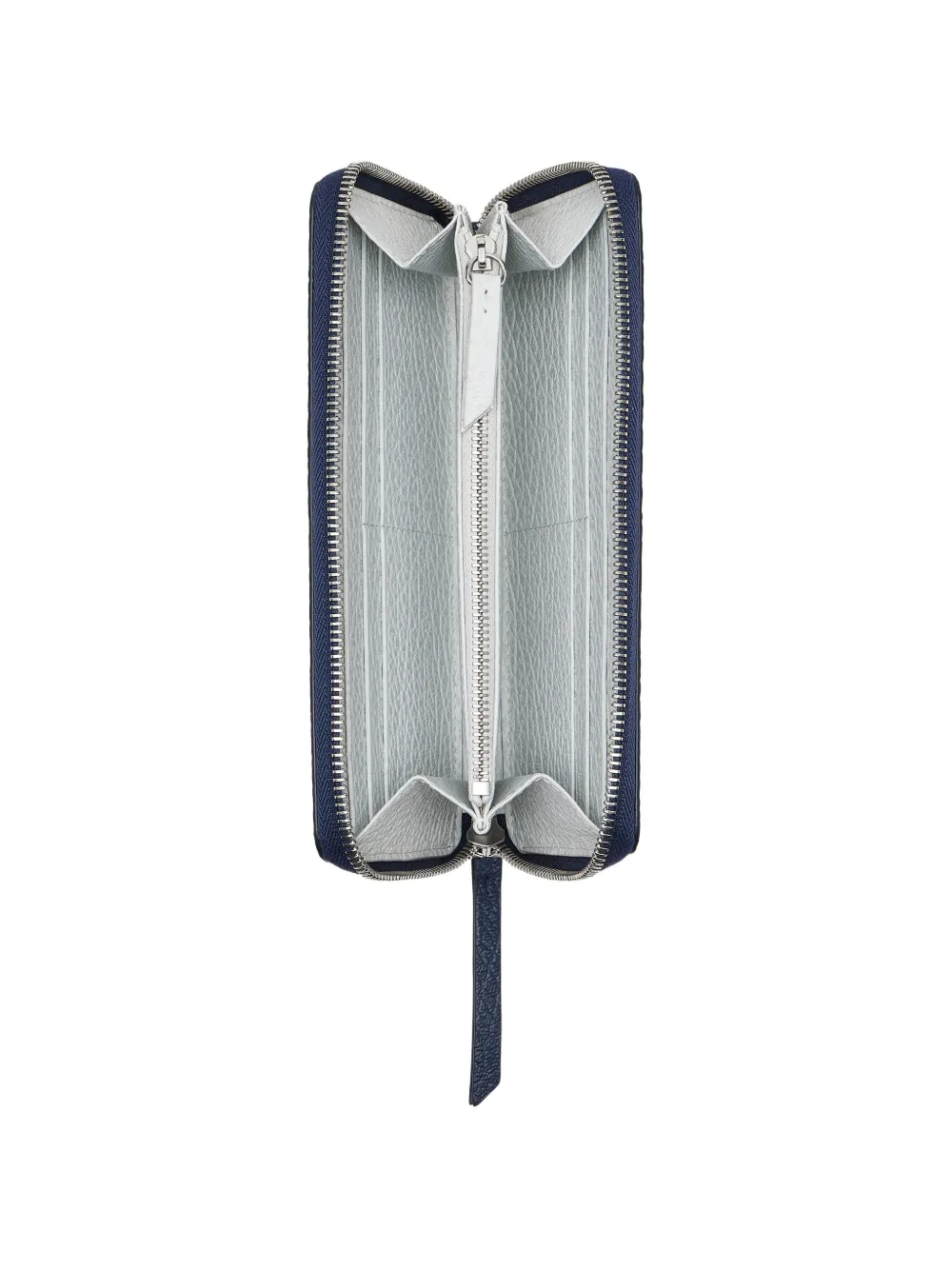 Maison Margiela Four Stitch portemonnee van bewerkt leer Blauw