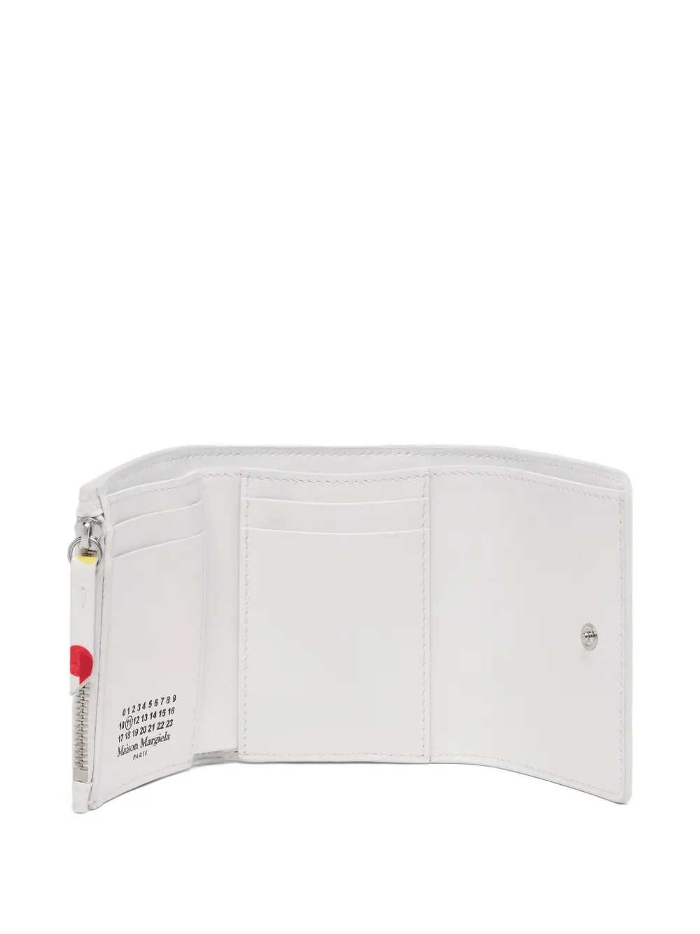 Maison Margiela Four White Stitches polka-dot Wallet | White