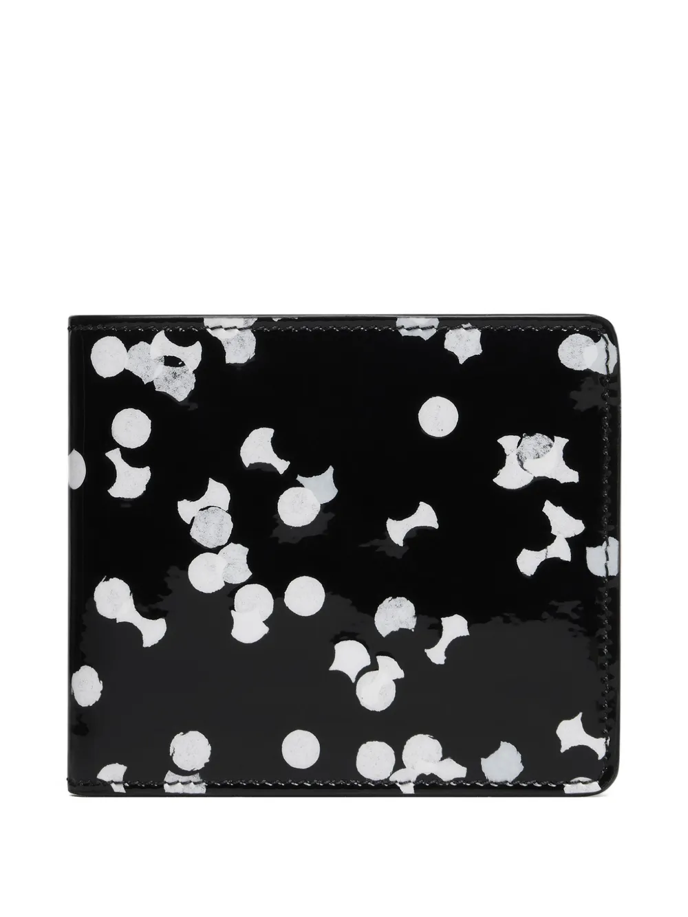 Maison Margiela Portemonnee met confettiprint Zwart