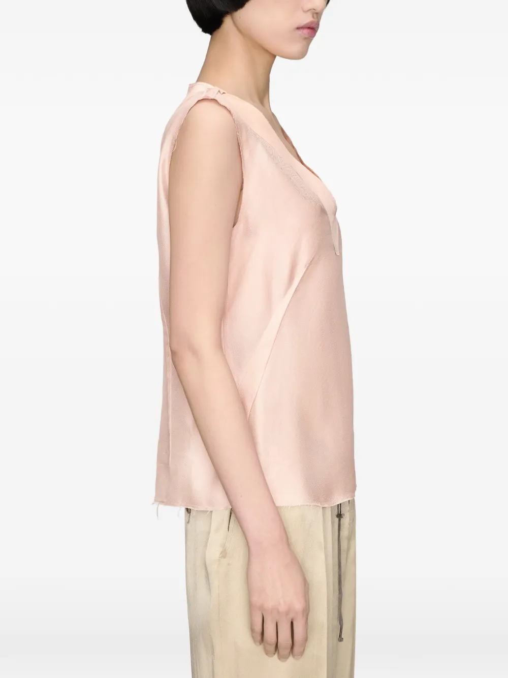 Maison Margiela Mouwloze top Roze