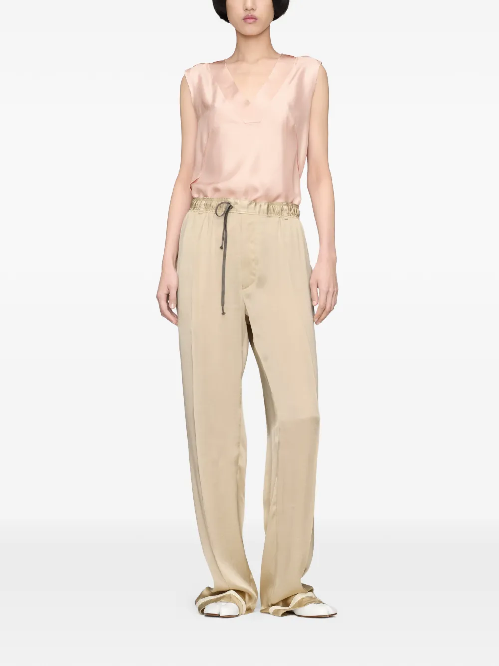 Maison Margiela Mouwloze top Roze