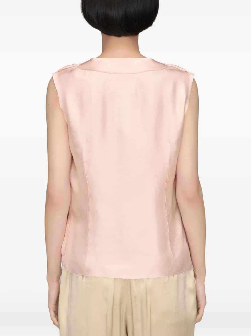 Maison Margiela Mouwloze top Roze