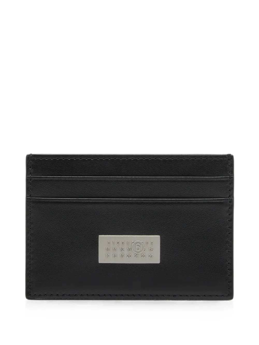 MM6 Maison Margiela leather card holder - Nero