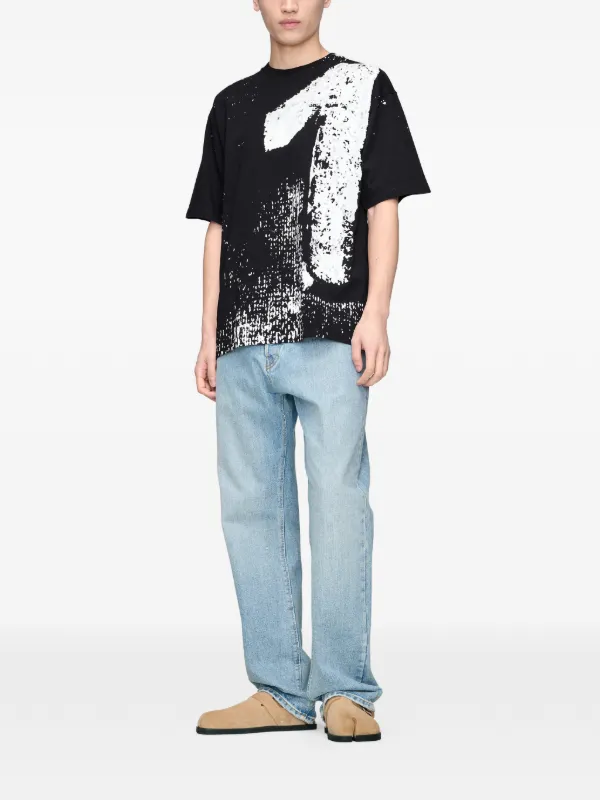 Maison Margiela プリント Tシャツ | ブラック | FARFETCH JP