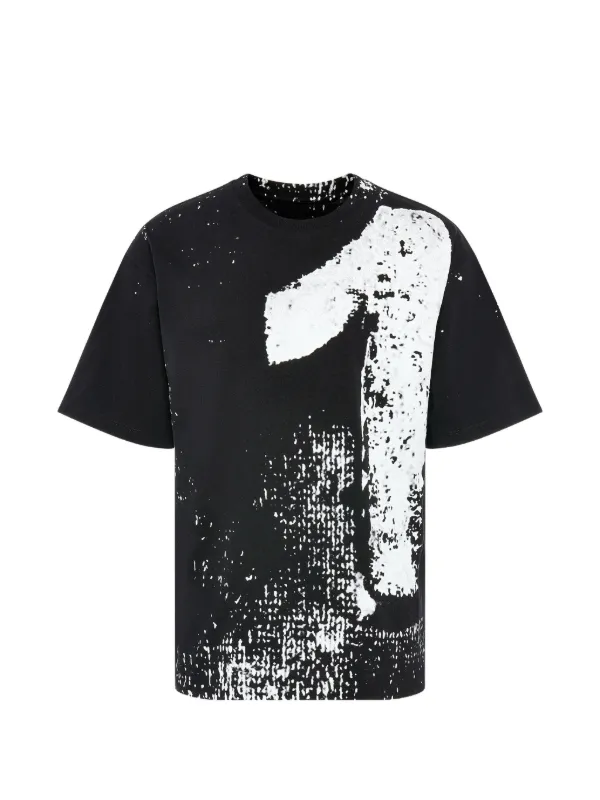 Maison Margiela ロゴプリント Tシャツ ブラック Maison Margiela プリント Tシャツ | ブラック | FARFETCH JP