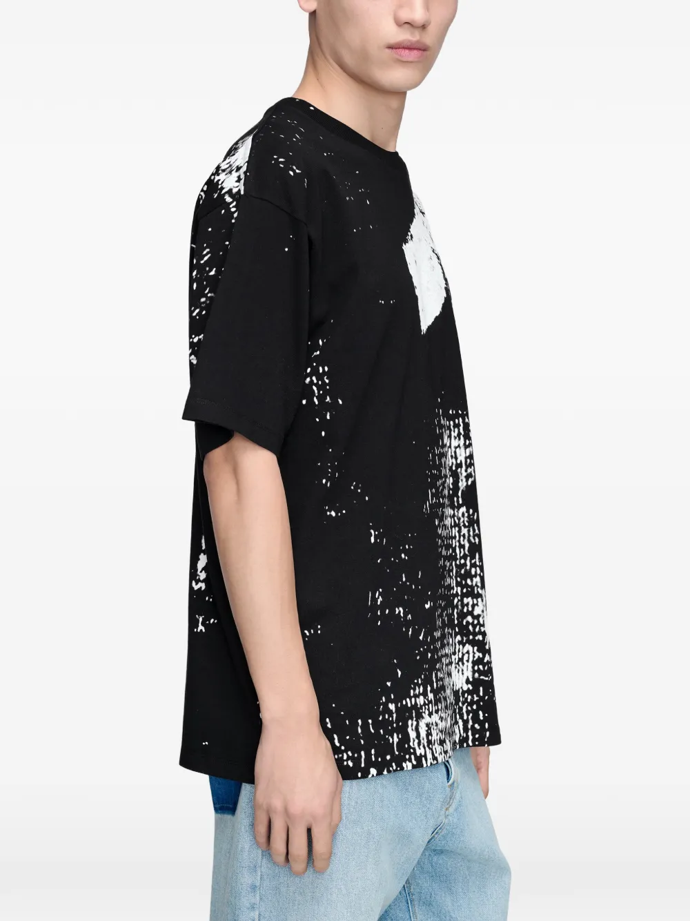 Maison Margiela 10-print katoenen T-shirt Zwart