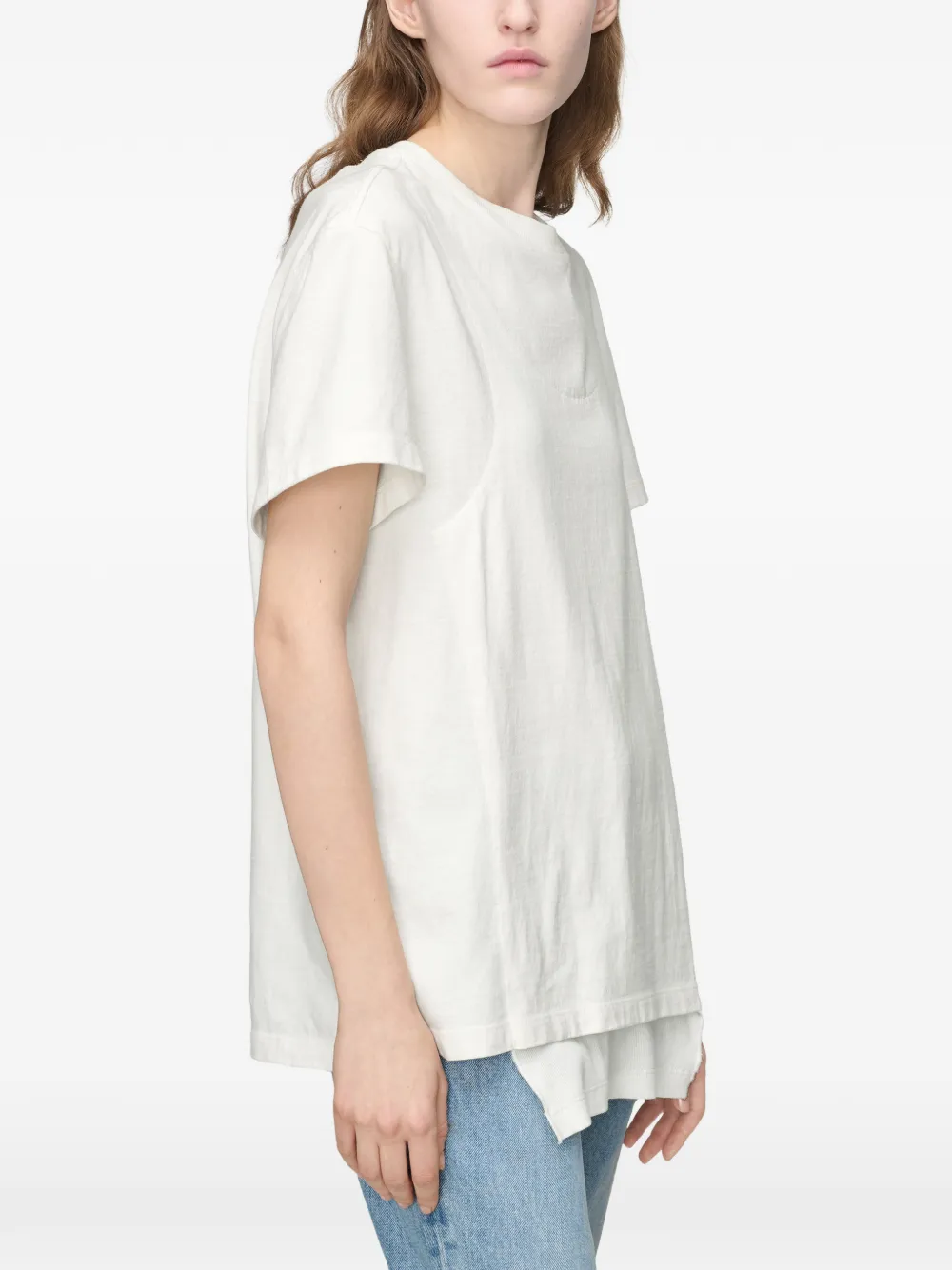 Maison Margiela Gelaagd T-shirt Wit