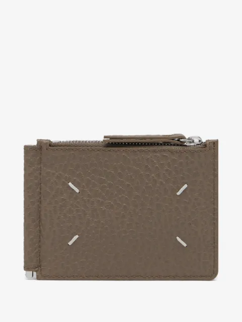 Maison Margiela portefeuille Four Stitches en cuir grainé
