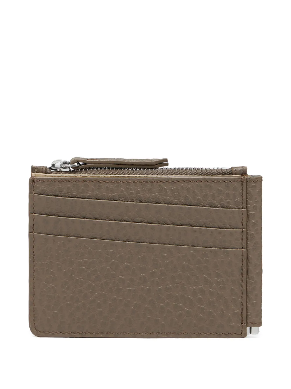 Maison Margiela Four Stitch portemonnee van bewerkt leer Bruin