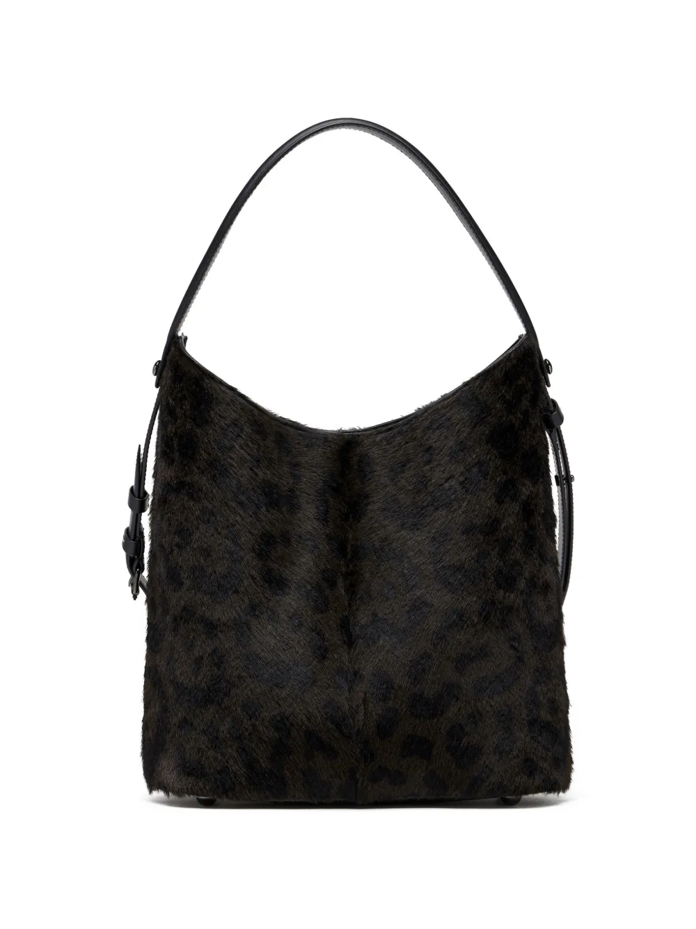 Maison Margiela Shopper met luipaardprint en kalfshaar Bruin