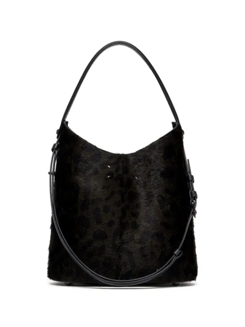 Maison Margiela leopard-print calf-hair tote bag