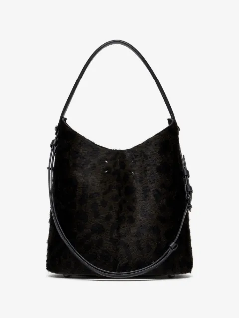 Maison Margiela leopard-print calf-hair tote bag