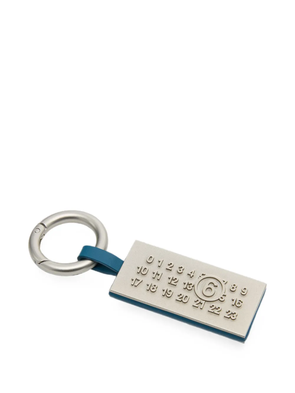 MM6 Maison Margiela Tassenbedel met Numeric-plakkaat Zilver