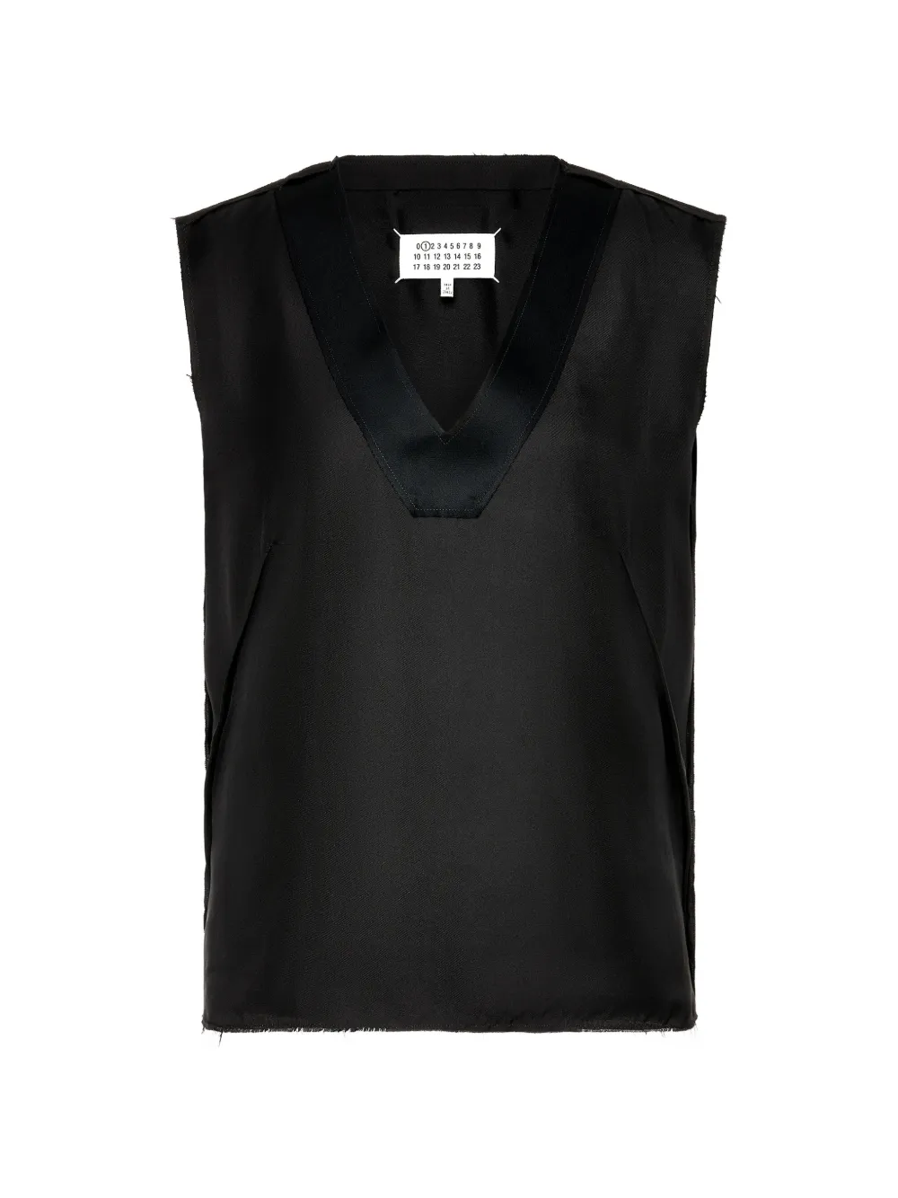 Maison Margiela Bonded Creases sleeveless top - Nero