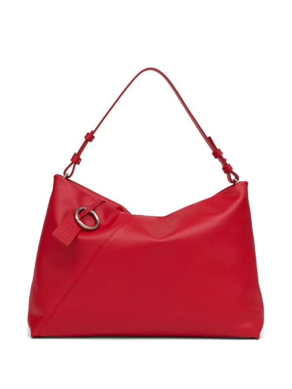 MM6 Maison Margiela Japanese Folded Leather Pochette in Red