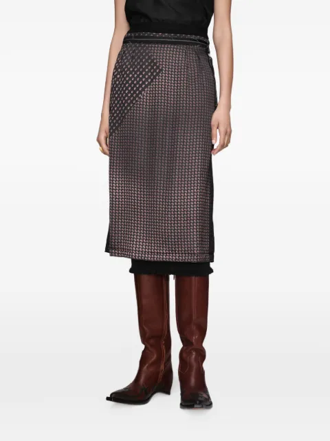 Maison Margiela paisley-print Four-Stitch midi skirt