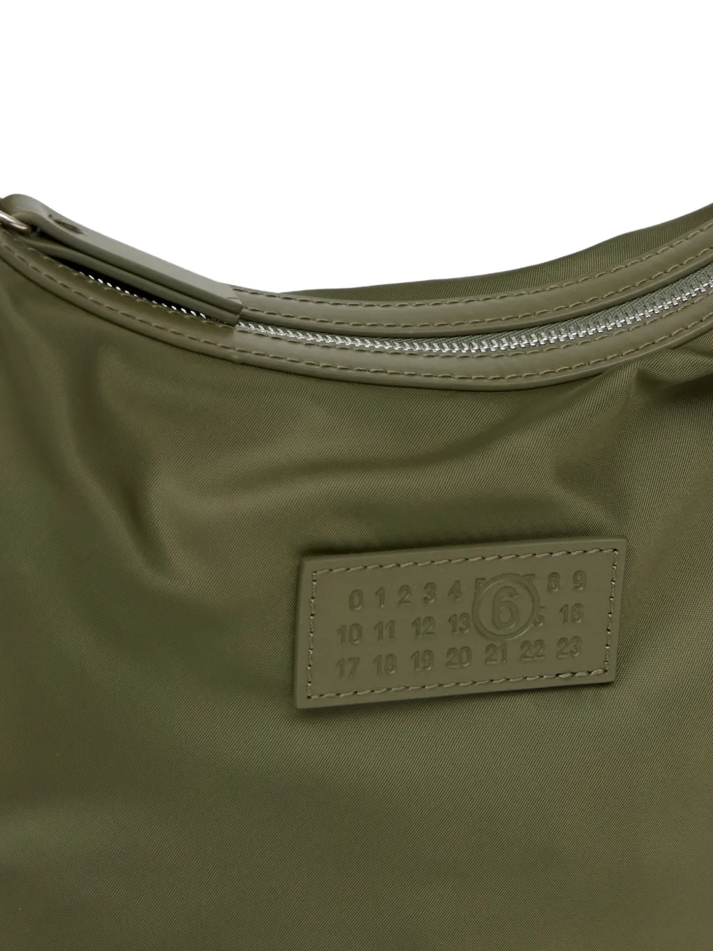 MM6 Maison Margiela Numeric verticale crossbodytas Groen