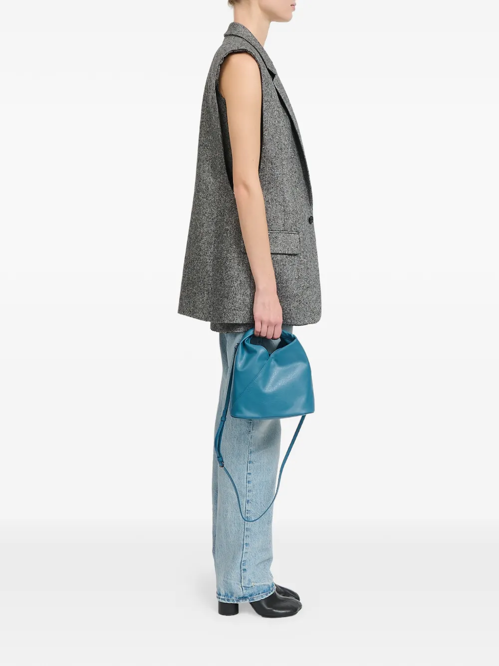 MM6 Maison Margiela Japanese mini-tas met origami-print Blauw