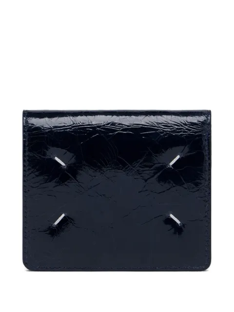 Maison Margiela Four Stitches crackled leather wallet