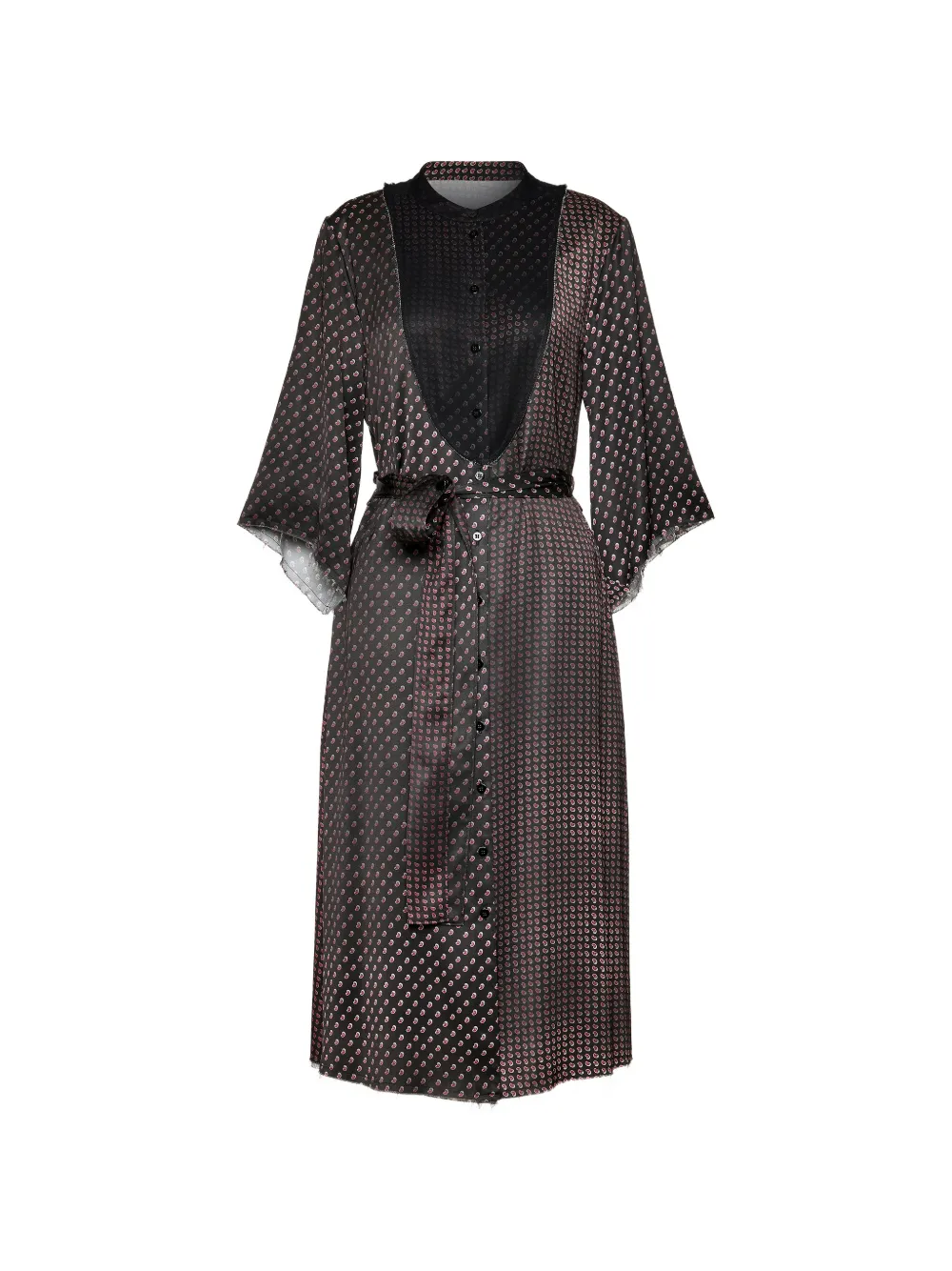 Maison Margiela Midikleid mit Gürtel - Braun